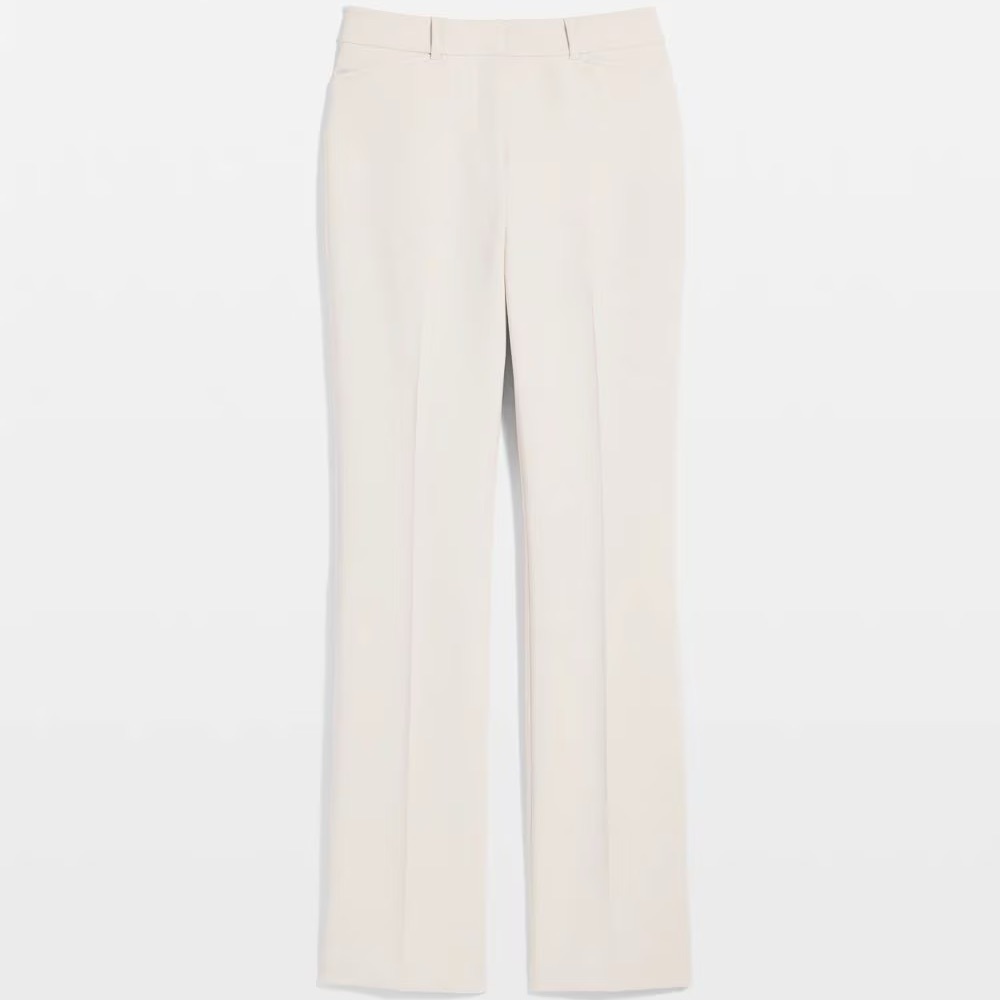 WHBM Cream Trousers (Ines Slim Bootcut)
